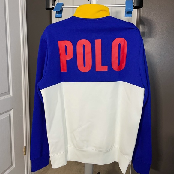 MEN’S Polo Tennis Half Zip Sweater - Picture 2 of 2